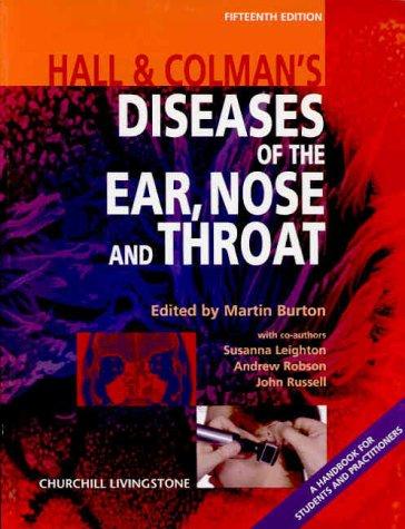 Cover of HALL & COLMAN'S DISEASES OF THE EAR,NOSE AND THROAT 15TH ED.