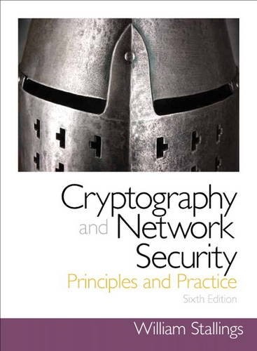 Cover of CRYPTOGRAPHY AND NETWORK SECURITY PRINCIPLES AND PRACTICE 8THE ED.