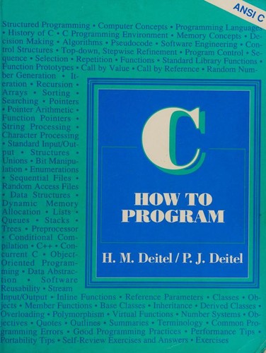 Cover of C HOW TO PROGRAM WITH AN INTRODUCTION TO C++ WITH ONLINE ACCESS 8TH ED