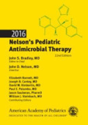 Cover of 2016 NELSON'S PEDIATRIC ANTIMICROBIAL THERAPY 22ND ED