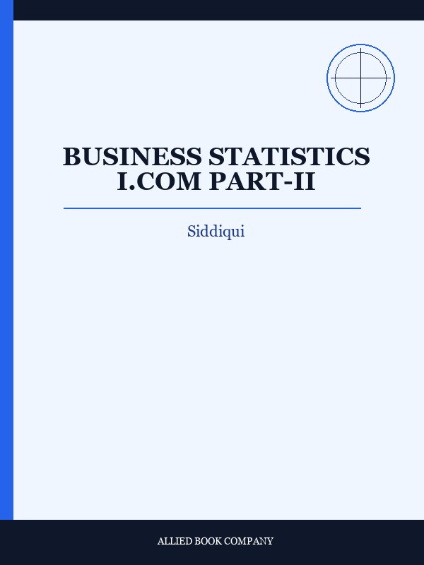 Cover of BUSINESS STATISTICS I.COM PART-II