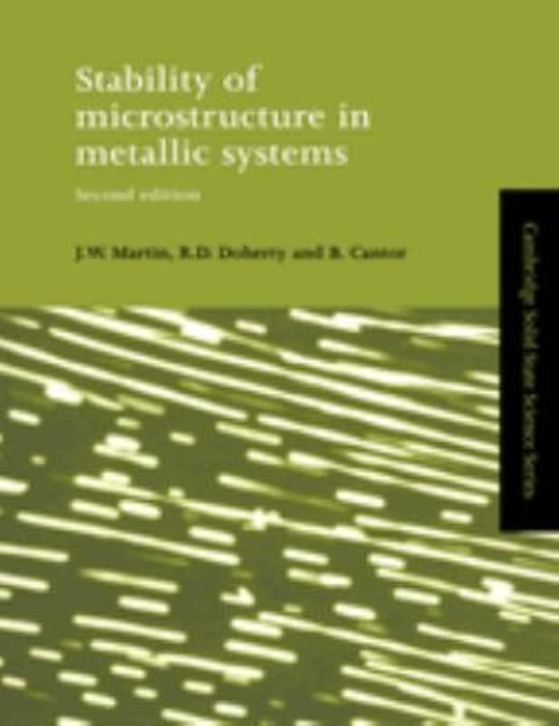 Cover of STABILITY OF MICROSTRUCTURE IN METALLIC SYSTEMS 2ND ED
